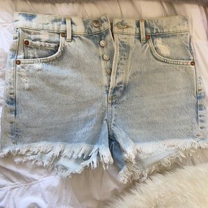 agolde jean shorts